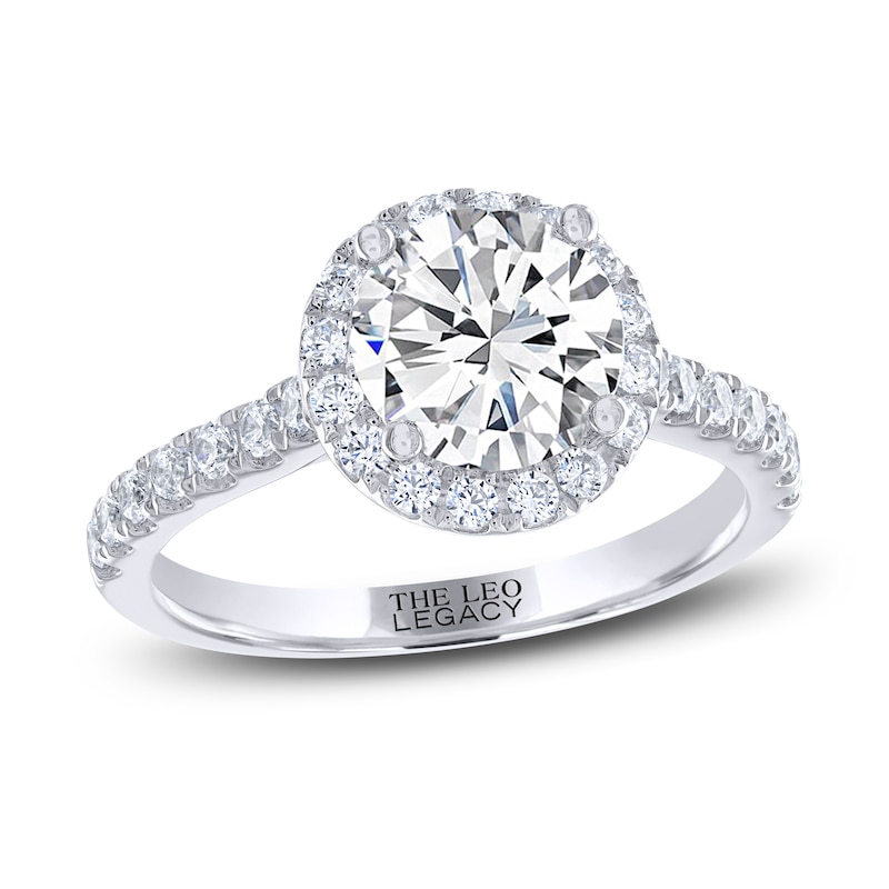 Main Image 1 of Previously Owned THE LEO Legacy Lab-Grown Diamond Engagement Ring 1-7/8 ct tw 14K White Gold