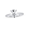 Thumbnail Image 1 of Previously Owned Lab-Grown Diamonds Oval-Cut Solitaire Engagement Ring 1-1/2 ct tw 14K White Gold (F/SI2)