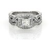 Thumbnail Image 1 of Previously Owned Neil Lane Princess-Cut Diamond Halo Bridal Set 1-1/8 ct tw 14K White Gold Size 6.5