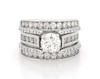 Thumbnail Image 1 of Previously Owned Round-Cut Diamond Bridal Set 2-3/8 ct tw 14K White Gold Size 5