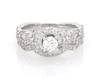 Thumbnail Image 1 of Previously Owned Neil Lane Round-Cut Diamond Halo Bridal Set 1-1/5 ct tw 14K White Gold Size 5.75