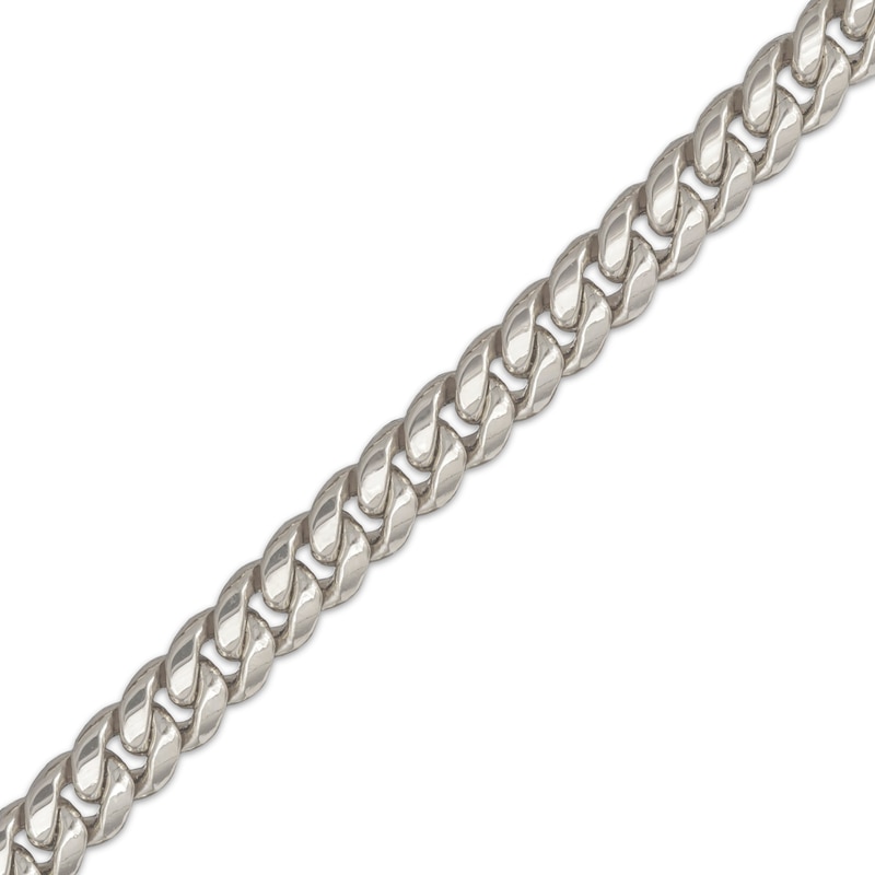 Main Image 2 of Previously Owned Cuban Curb Chain Necklace 6.8mm Hollow 10K White Gold 22"