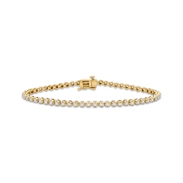 Previously Owned Diamond Tennis Bracelet 1 ct tw Round-cut 10K Yellow Gold 7"