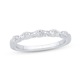 Previously Owned Diamond Stackable Anniversary Ring 1/4 ct tw 10K White Gold