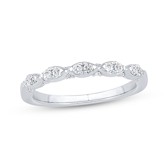 Previously Owned Diamond Stackable Anniversary Ring 1/4 ct tw 10K White Gold