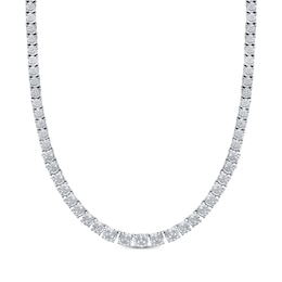 Previously Owned Diamond Tennis Necklace 1/2 ct tw Sterling Silver