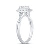 Thumbnail Image 2 of Previously Owned Baguette & Round-Cut Multi-Diamond Center Engagement Ring 1/3 ct tw 14K White Gold