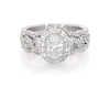 Thumbnail Image 1 of Previously Owned Neil Lane Oval-Cut Diamond Halo Bridal Set 1-1/2 ct tw 14K White Gold Size 5.75