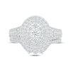 Thumbnail Image 2 of Previously Owned Multi-Diamond Center Oval Frame Bridal Set 1-1/4 ct tw 10K White Gold