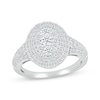 Thumbnail Image 3 of Previously Owned Multi-Diamond Center Oval Frame Bridal Set 1-1/4 ct tw 10K White Gold