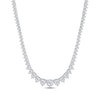 Thumbnail Image 1 of Previously Owned KAY Lab-Grown Diamonds Round-Cut Graduated Riviera Necklace 6 ct tw 14K White Gold 16”