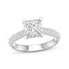 Thumbnail Image 1 of Previously Owned Lab-Grown Diamonds Princess-Cut Engagement Ring 2-1/2 ct tw 14K White Gold