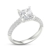 Thumbnail Image 2 of Previously Owned Lab-Grown Diamonds Princess-Cut Engagement Ring 2-1/2 ct tw 14K White Gold