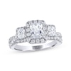 Thumbnail Image 1 of Previously Owned THE LEO Legacy Lab-Grown Diamond Emerald-Cut Three-Stone Engagement Ring 1-7/8 ct tw 14K White Gold