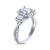 Thumbnail Image 2 of Previously Owned THE LEO Legacy Lab-Grown Diamond Emerald-Cut Three-Stone Engagement Ring 1-7/8 ct tw 14K White Gold