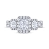 Thumbnail Image 3 of Previously Owned THE LEO Legacy Lab-Grown Diamond Emerald-Cut Three-Stone Engagement Ring 1-7/8 ct tw 14K White Gold