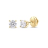 Thumbnail Image 1 of Previously Owned KAY Lab-Grown Diamonds Round-cut Solitaire Stud Earrings 1/2 ct tw 14K Yellow Gold (F/SI2)