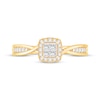 Thumbnail Image 3 of Previously Owned Princess-Cut Quad Diamond Engagement Ring 1/3 ct tw 10K Yellow Gold