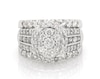 Thumbnail Image 1 of Previously Owned Multi-Diamond Bridal Set 2-7/8 ct tw 10K White Gold Size 8.5