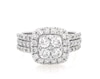 Thumbnail Image 1 of Previously Owned Multi-Diamond Bridal Set 1-7/8 ct tw 10K White Gold Size 7.25