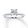 Thumbnail Image 1 of Previously Owned Certified Diamond Ring 3/4 carat Round-Cut 14K White Gold (I/I1)