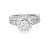 Thumbnail Image 1 of Previously Owned Neil Lane Round-Cut Diamond Halo Bridal Set 1-1/2 ct tw 14K White Gold Size 5.25