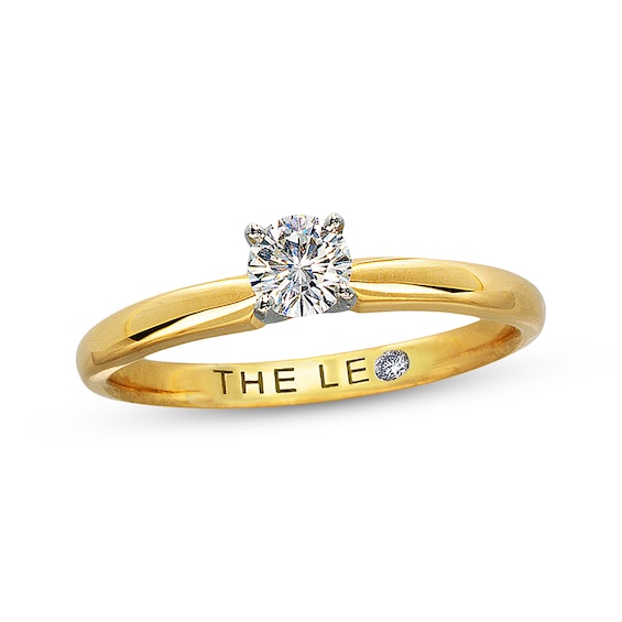 Previously Owned The Leo Diamond Artisan Ring 1/3 ct tw 14K Yellow Gold