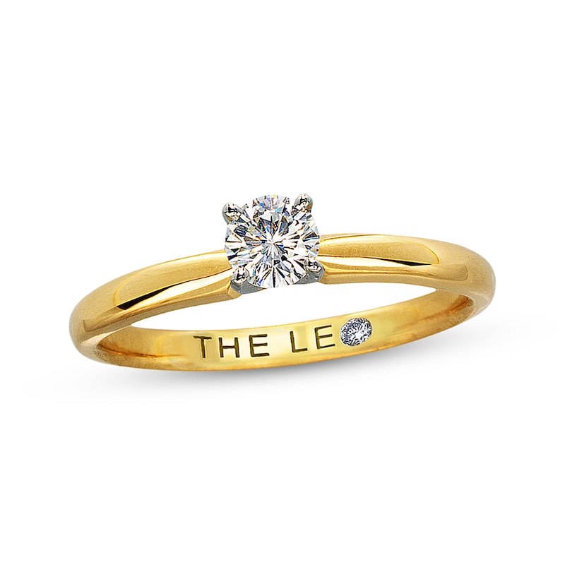 Main Image 1 of Previously Owned The Leo Diamond Artisan Ring 1/3 ct tw 14K Yellow Gold