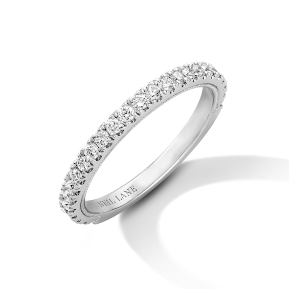 Previously Owned Neil Lane Diamond Wedding Band 3/8 ct tw Round-cut 14K White Gold
