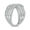 Thumbnail Image 2 of Previously Owned Diamond Bypass Multi-Row Ring 1 ct tw 10K White Gold