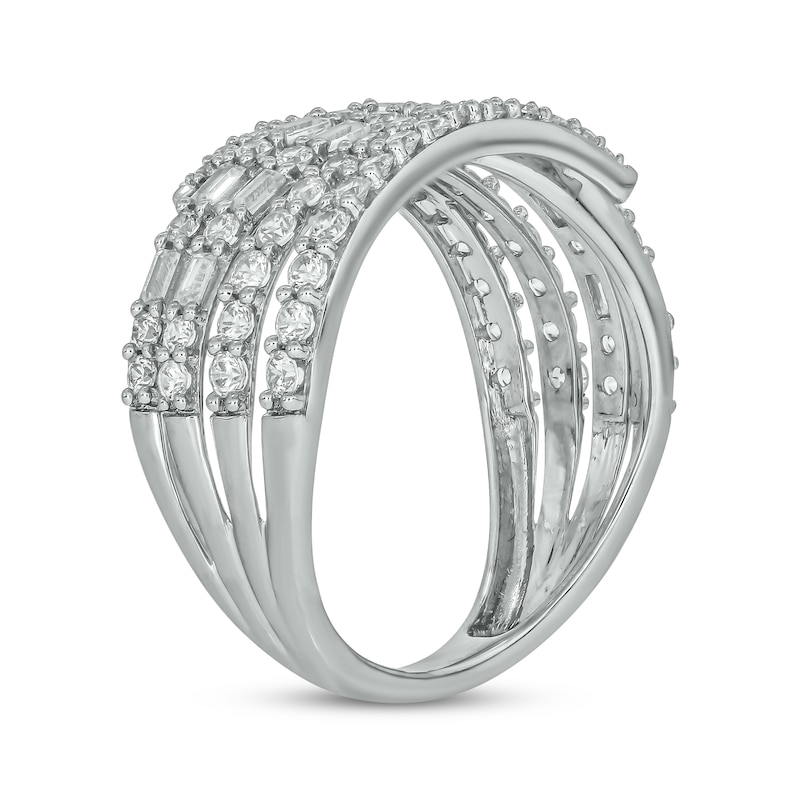 Main Image 2 of Previously Owned Diamond Bypass Multi-Row Ring 1 ct tw 10K White Gold