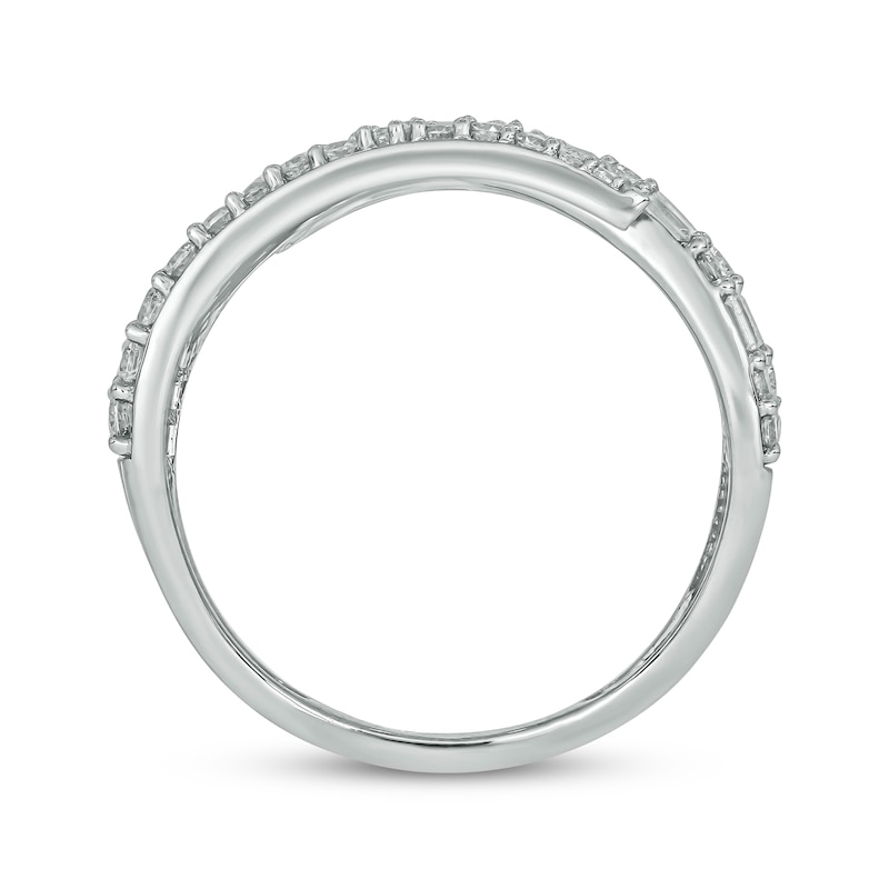 Main Image 3 of Previously Owned Diamond Bypass Multi-Row Ring 1 ct tw 10K White Gold