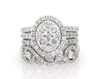 Thumbnail Image 1 of Previously Owned Round-Cut Multi-Diamond Bridal Set 3-1/4 ct tw 14K White Gold Size 8.5