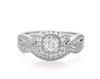 Thumbnail Image 1 of Previously Owned Neil Lane Round-Cut Diamond Halo Bridal Set 7/8 ct tw 14K White Gold Size 8.75