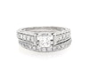 Thumbnail Image 1 of Previously Owned Princess-Cut Diamond Bridal Set 1 ct tw 14K White Gold Size 5.25