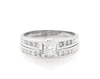 Thumbnail Image 1 of Previously Owned Princess-Cut Diamond Bridal Set 1-7/8 ct tw 14K White Gold Size 9