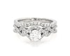 Thumbnail Image 1 of Previously Owned Round-Cut Diamond Bypass Bridal Set 1 ct tw 14K White Gold Size 5.25