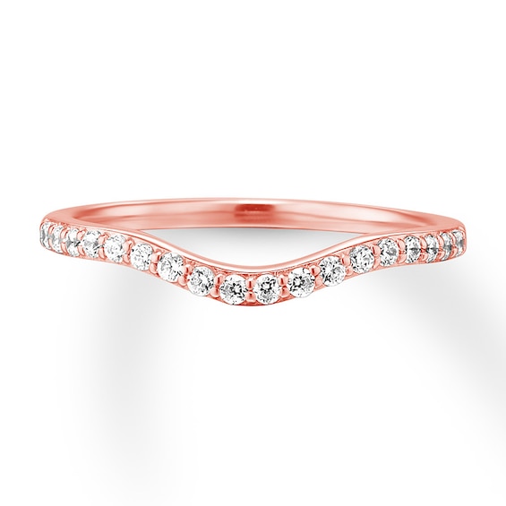 Previously Owned Diamond Wedding Band 1/5 ct tw Round-cut 14K Rose Gold