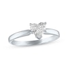 Thumbnail Image 1 of Previously Owned Diamond Solitaire Ring 1/2 carat Heart-shaped 14K White Gold (I/I2)