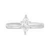 Thumbnail Image 4 of Previously Owned Diamond Solitaire Ring 1/2 carat Marquise 14K White Gold (I/I2)