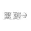Thumbnail Image 1 of Previously Owned Diamond Solitaire Earrings 1 ct tw Princess-cut 14K White Gold
