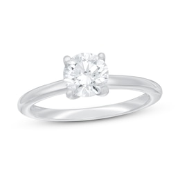 Previously Owned Lab-Created Diamonds by KAY Solitaire Engagement Ring 1 ct tw 14K White Gold (F/VS2)