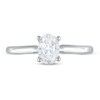 Thumbnail Image 3 of Previously Owned Lab-Grown Diamonds Oval-Cut Solitaire Engagement Ring 1 ct tw 14K White Gold (F/VS2)