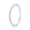 Thumbnail Image 2 of Previously Owned Diamond Curved Wedding Band 1/5 ct tw 14K White Gold