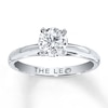 Thumbnail Image 1 of Previously Owned THE LEO Diamond Artisan Ring 1 ct tw Round-cut 14K White Gold