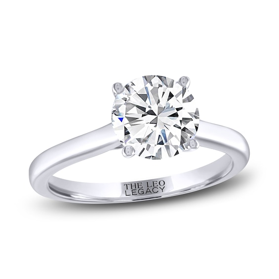 Previously Owned THE LEO Legacy Lab-Grown Diamond Solitaire Ring 2 ct tw 14K White Gold