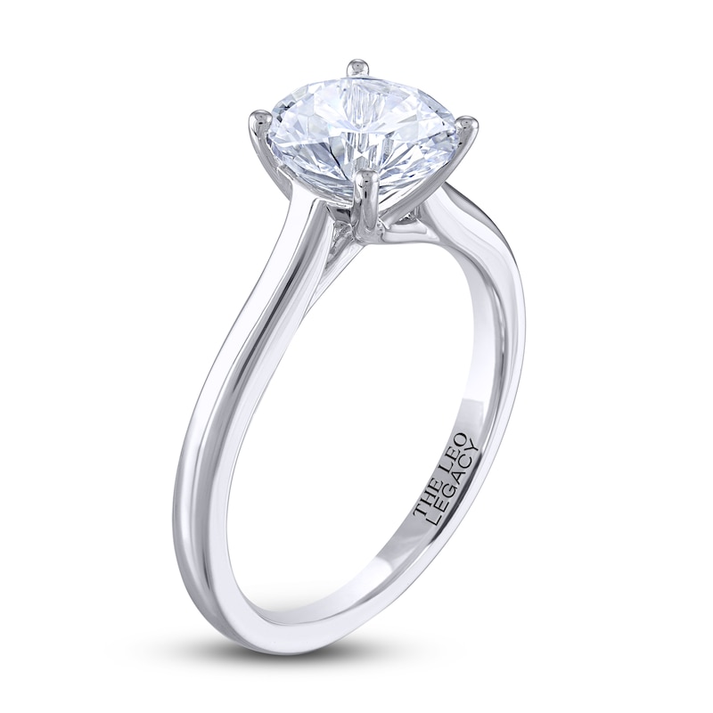 Main Image 2 of Previously Owned THE LEO Legacy Lab-Grown Diamond Solitaire Ring 2 ct tw 14K White Gold