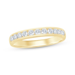 Previously Owned Round-Cut Diamond Anniversary Band 1/2 ct tw 14K Yellow Gold