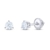 Thumbnail Image 1 of Previously Owned THE LEO Diamond Solitaire Earrings 1/2 ct tw Round-cut 14K White Gold (I/I1)