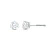 Thumbnail Image 1 of Previously Owned THE LEO Diamond Solitaire Earrings 1 ct tw Round-cut 14K White Gold (I/I1)